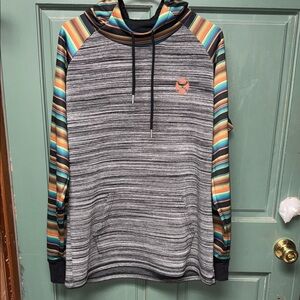 Hooey Multicolor Striped Hoodie
